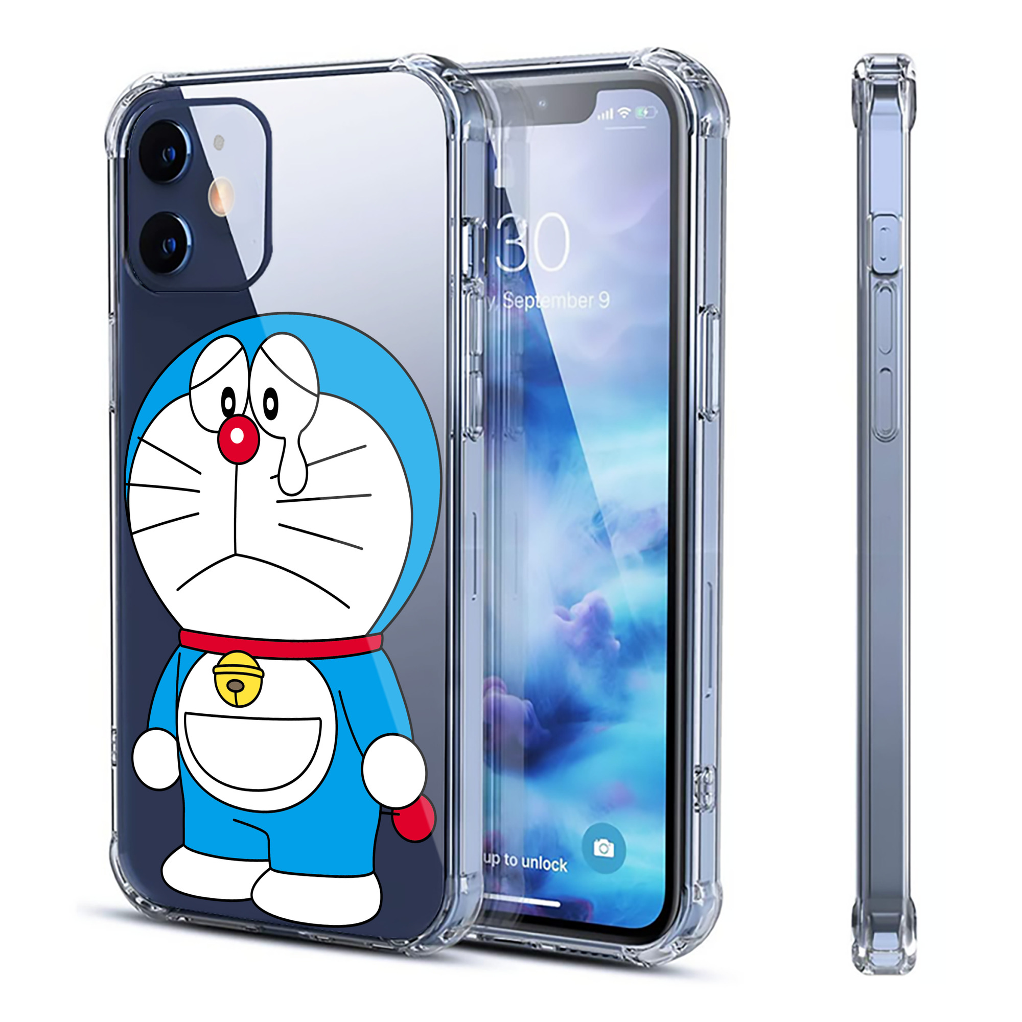 （画像用） ドラえもん Doraemon 【iPhone 12シリーズ対応】透明スマホケース（クリアソフトケース）